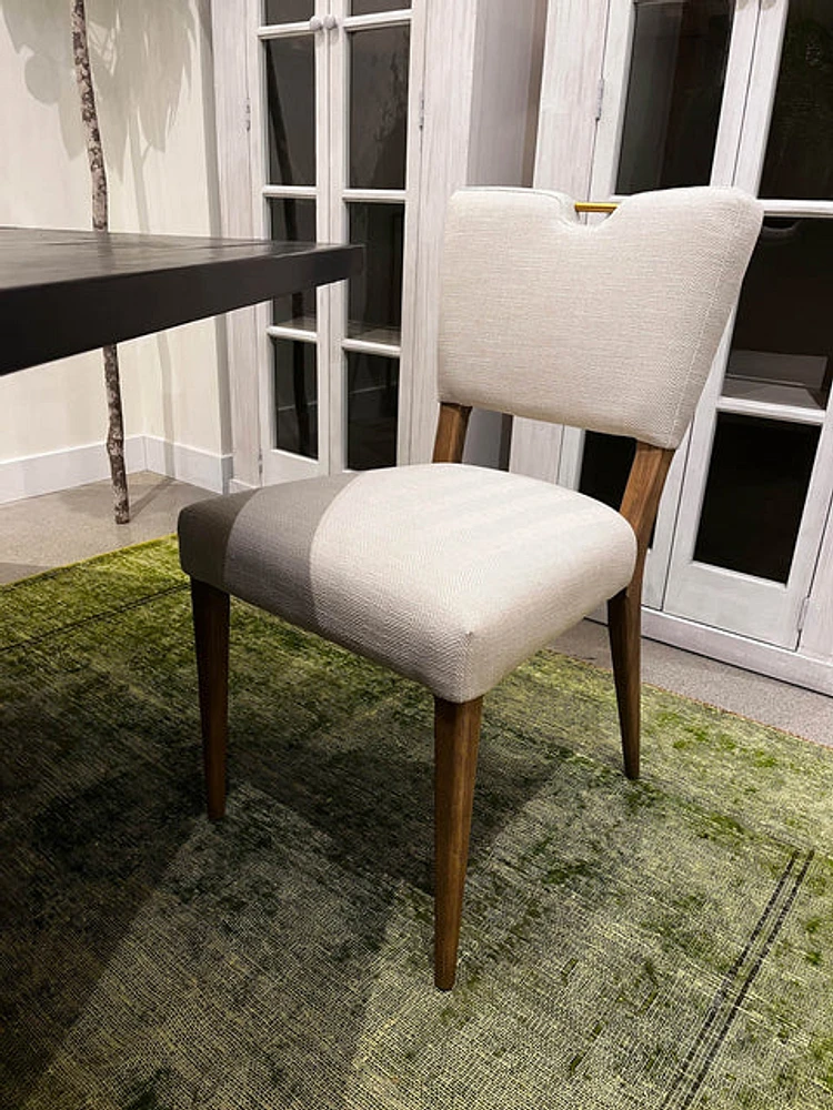 Luella Dining Chair - Sandy Beige/Cool Brown Legs