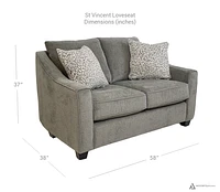 St Vincent Loveseat - St Vincent - Made In Canada