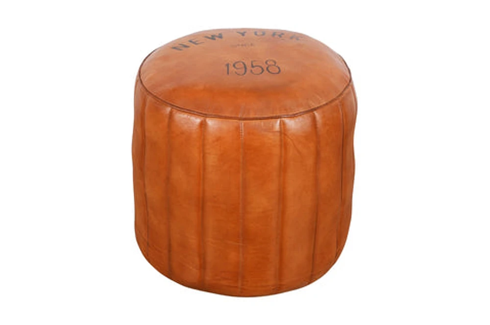 HAMAL LEATHER POUF