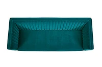 LUIGI Mid Century Velvet Sofa - Emerald Green - Greater Vancouver Furniture