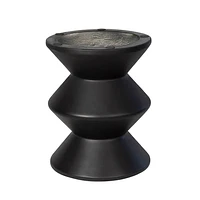 Concrete Inverted Side Table - Black