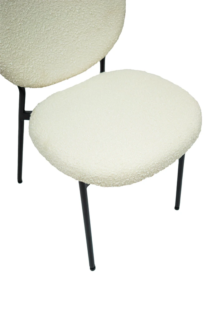 Vashi Dining Chair - Linen Boucle'