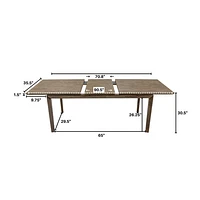 West Extension Dining Table (71"/ 91")