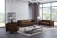 Arianna Faux Leather Sofa