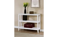 Quadra Low Bookcase - White - B1-Q139-P