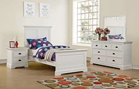 Tamarack 58" -Drawer Youth Dresser - White