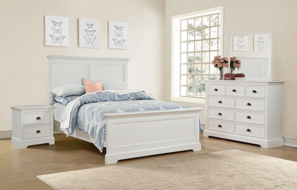 Tamarack Full Bed - White - BR-TM1001F