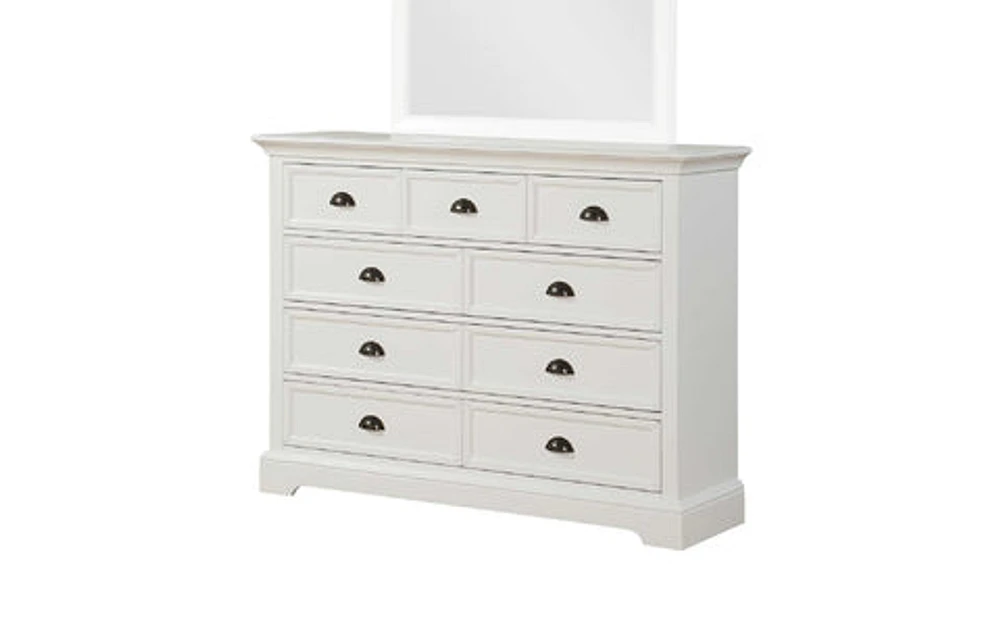 Tamarack 58" -Drawer Youth Dresser - White