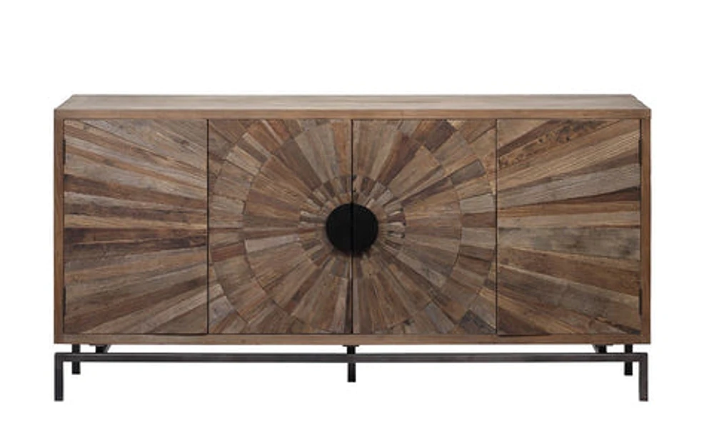 Sunburst Recycled Elm Sideboard