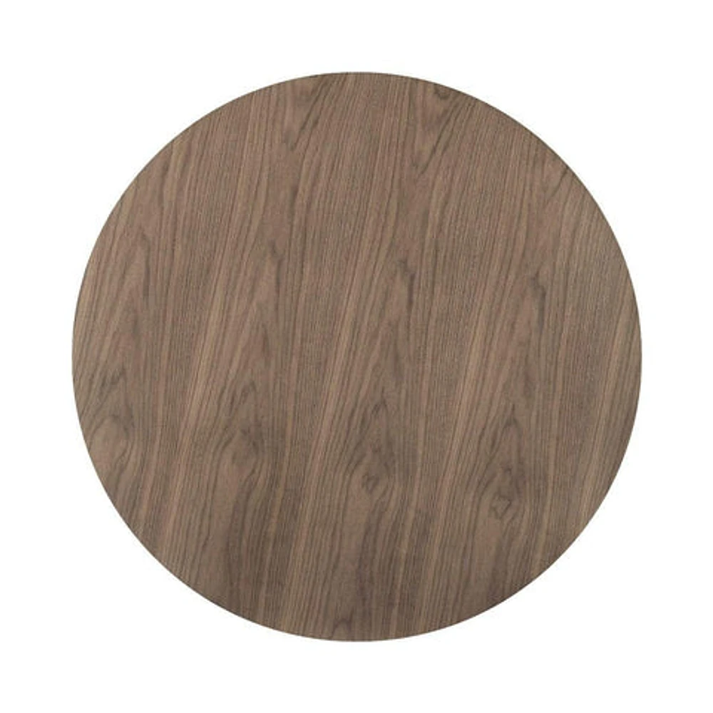 Clora Round Dining Table Walnut And Black 40" - Greater Vancouver Furniture