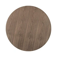 Clora Round Dining Table Walnut And Black 40" - Greater Vancouver Furniture