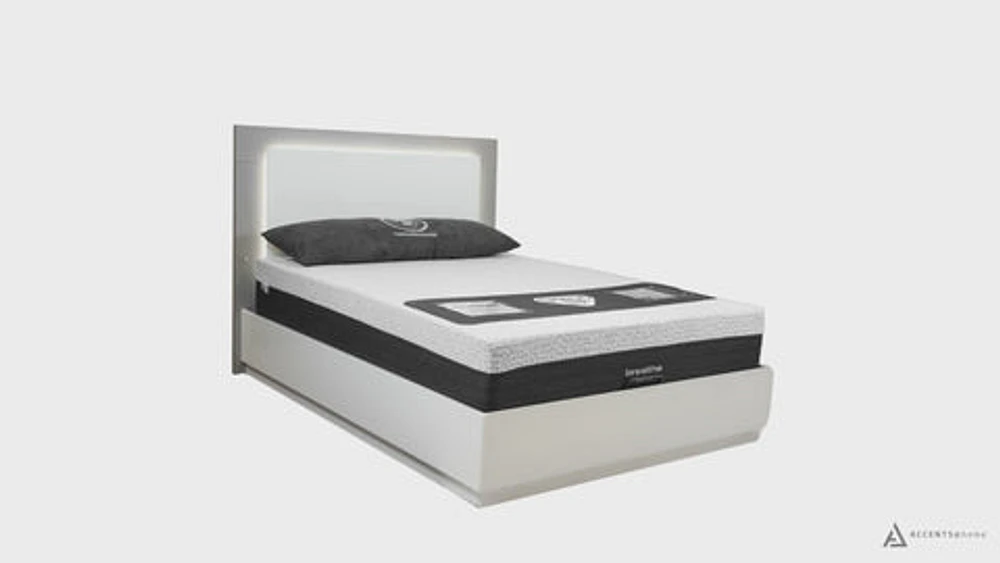 Patricia King Bed With Lift Up Storage - Two Tone