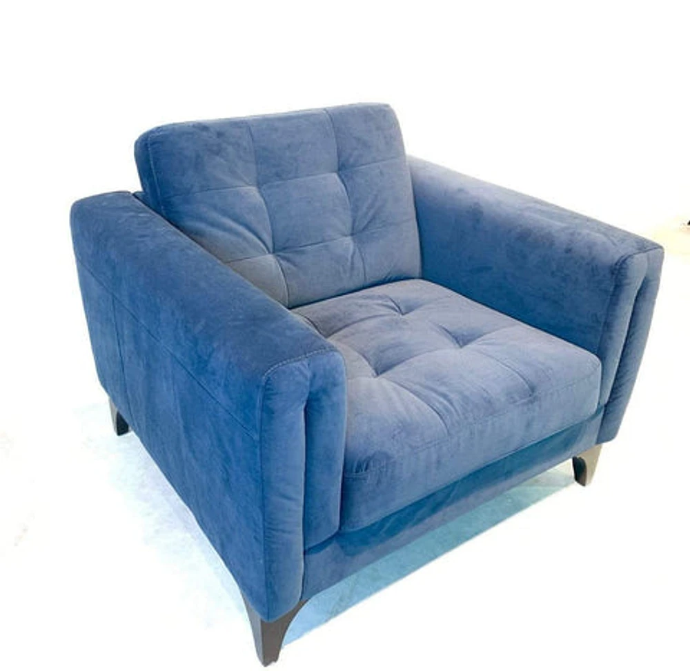 Floor Model Lucia Chair - Velvet -Azure