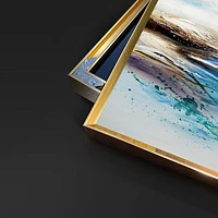 Blue Oasis Alloy Matt - Golden Frame Wall Art