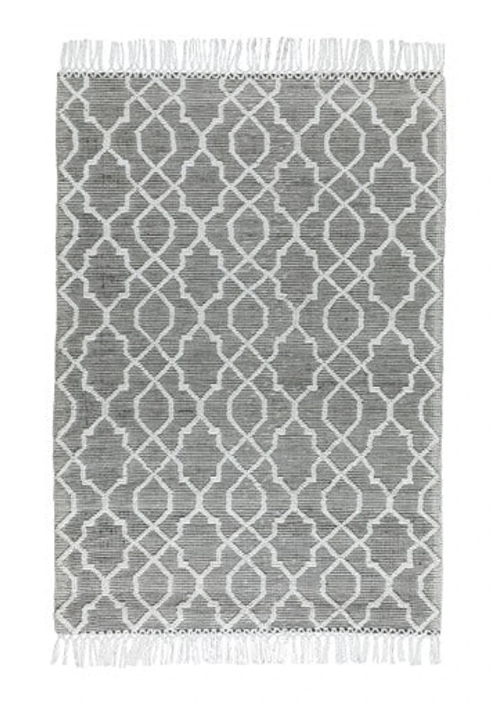 CIMO HAND WOVEN RUG IVORY/GRAPHITE