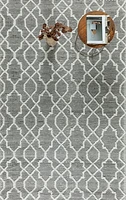 CIMO HAND WOVEN RUG IVORY/GRAPHITE