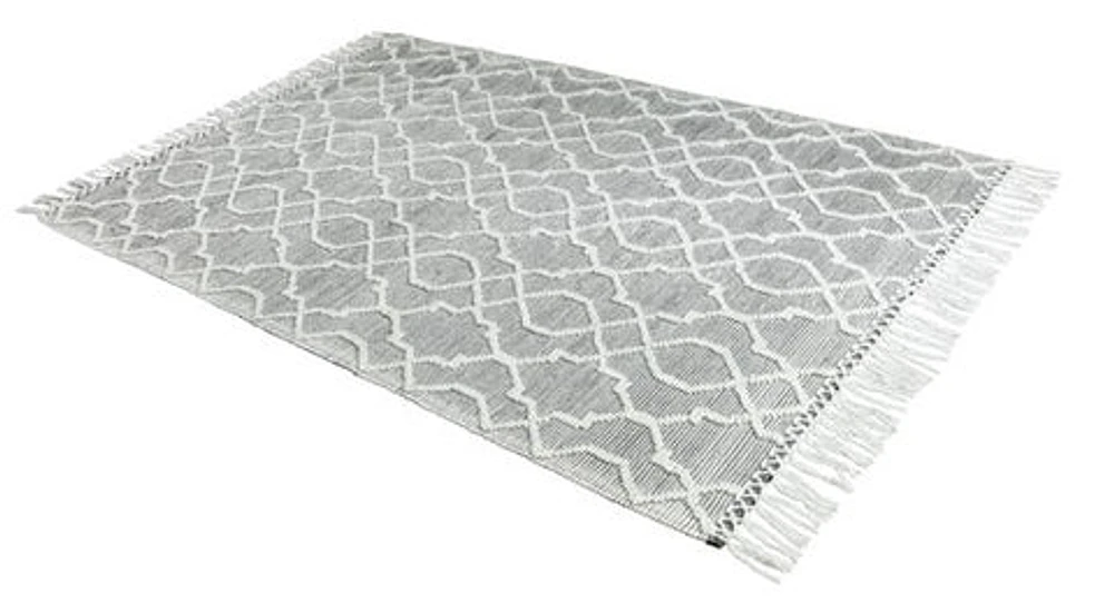 CIMO HAND WOVEN RUG IVORY/GRAPHITE