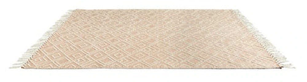 CIMO HAND WOVEN RUG IVORY/RUST