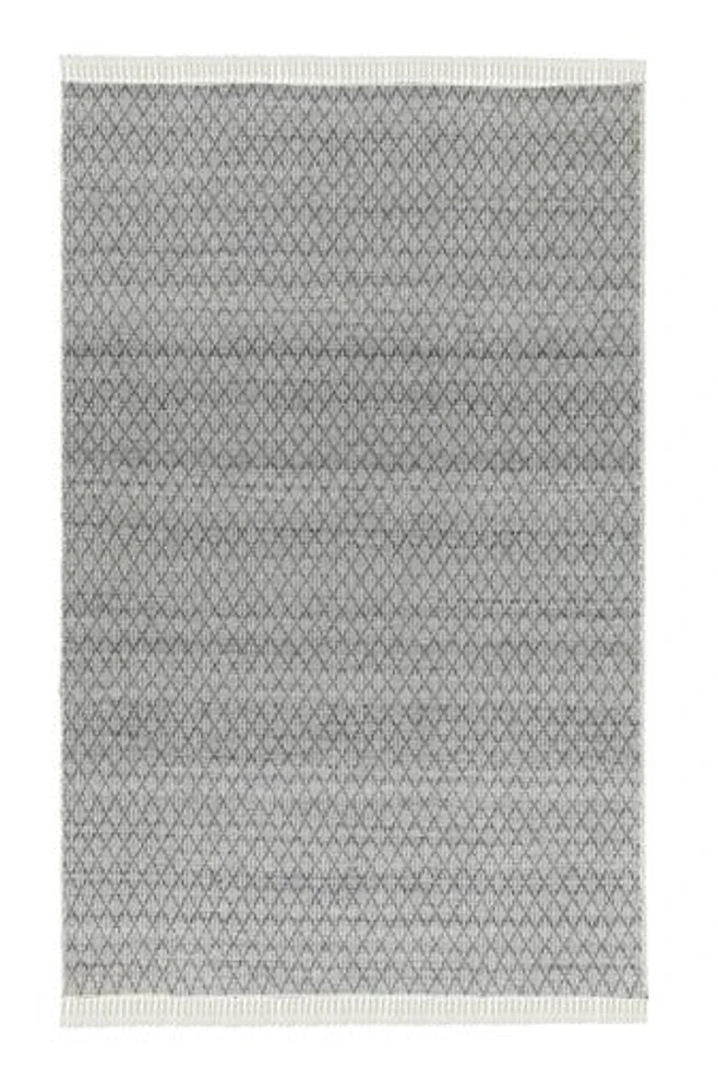 COSCO HAND WOVEN RUG SILVER/IVORY