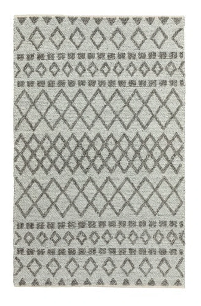 FINTONA HAND WOVEN RUG / SILVER