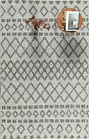 FINTONA HAND WOVEN RUG / SILVER