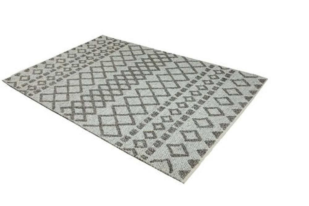 FINTONA HAND WOVEN RUG / SILVER