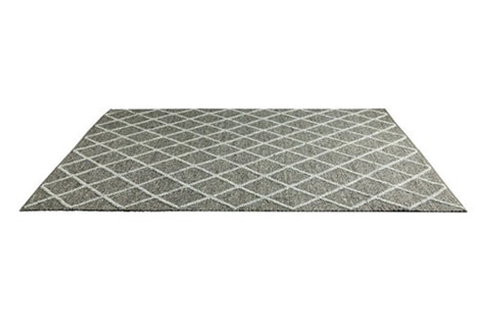 FRANCE HAND WOVEN RUG GRAPHITE/FOG