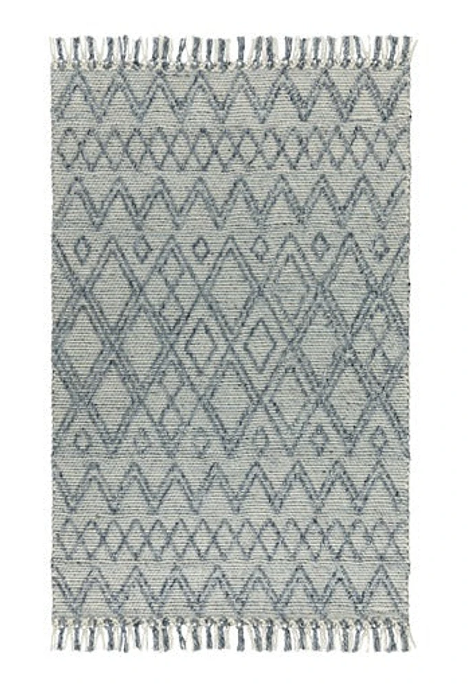 LABIN HAND WOVEN RUG NAVY