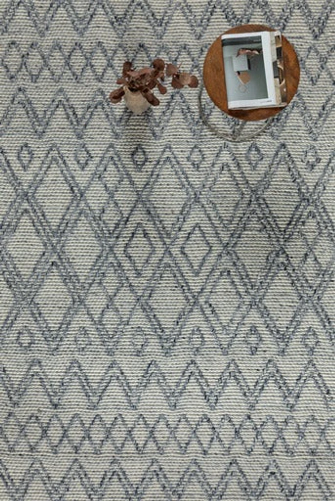 LABIN HAND WOVEN RUG NAVY