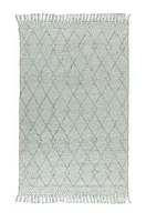 LABIN HAND WOVEN RUG IVORY/TEAL