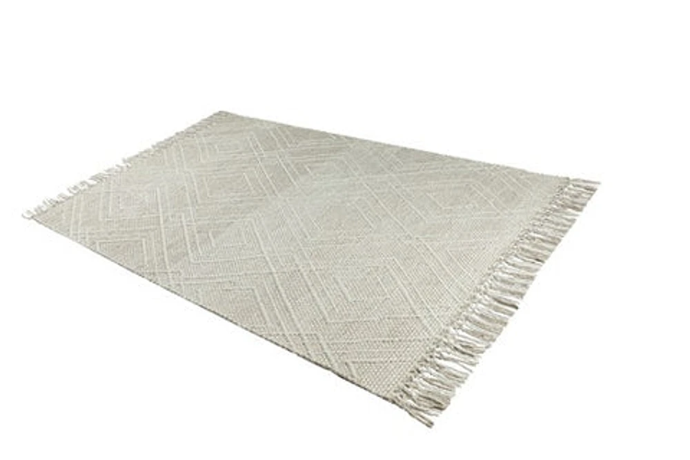 LABIN HAND WOVEN RUG IVORY/TAUPE