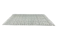 LABIN HAND WOVEN RUG SILVER/WHITE