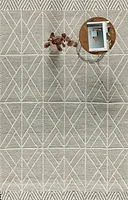 LABIN HAND WOVEN RUG WHITE/GRAY