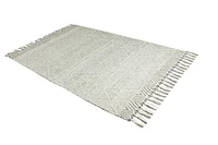 LABIN HAND WOVEN RUG WHITE/GRAY