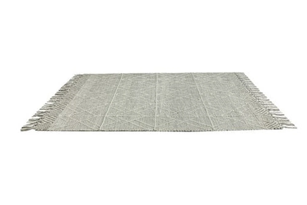 LABIN HAND WOVEN RUG WHITE/GRAY