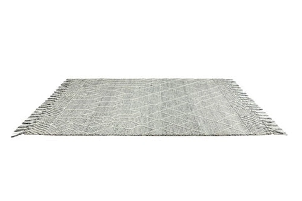 LABIN HAND WOVEN RUG IVORY/CHARCOAL