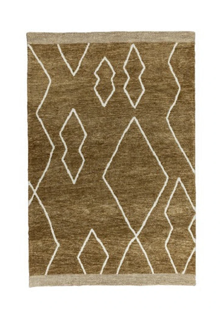 MAXON MACHINE WOVEN RUG GOLD. IVORY