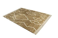 MAXON MACHINE WOVEN RUG GOLD. IVORY