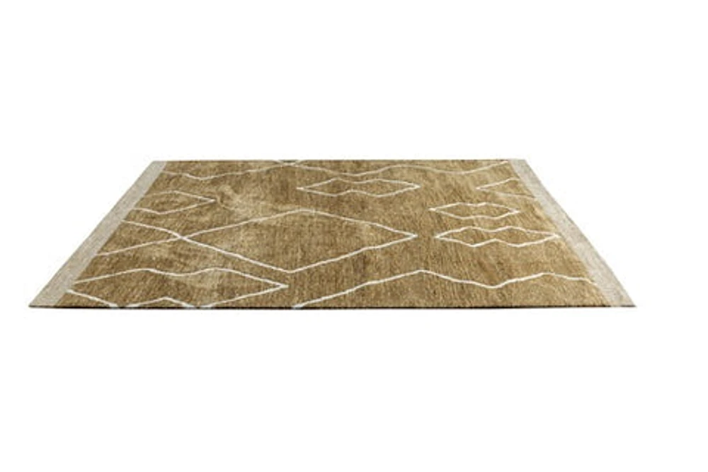 MAXON MACHINE WOVEN RUG GOLD. IVORY