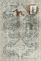 MELENIA MACHINE WOVEN RUG BEIGE/MARINE