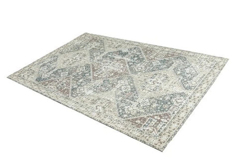 MELENIA MACHINE WOVEN RUG BEIGE/MARINE