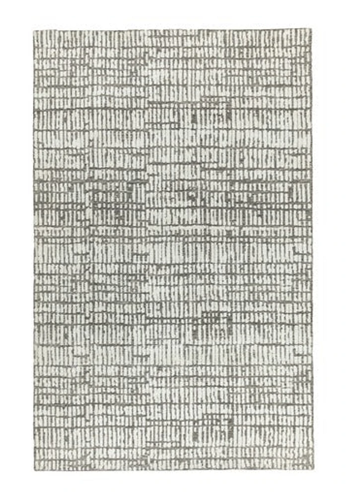 MILTON MACHINE WOVEN RUG IVORY/GREY