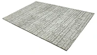 MILTON MACHINE WOVEN RUG IVORY/GREY