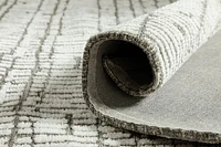 MILTON MACHINE WOVEN RUG IVORY/GREY