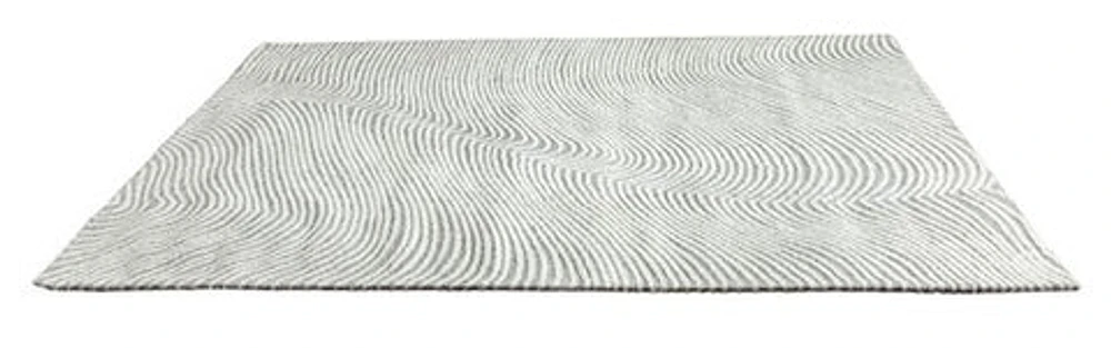 MILTON MACHINE WOVEN RUG IVORY/SILVER