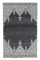 MILTON MACHINE WOVEN RUG WHITE/GRAPHITE