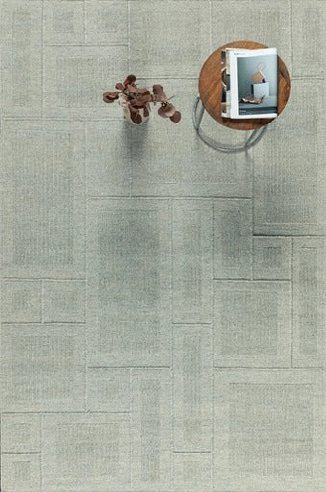 AVERA HAND WOVEN RUG STEEL