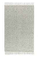 BARNEX HAND WOVEN RUG IVORY/CHARCOAL