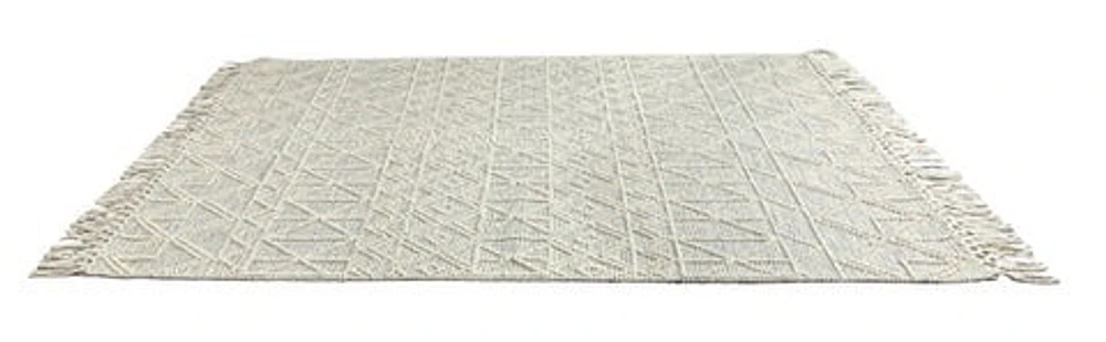 BARNEX HAND WOVEN RUG IVORY/CHARCOAL