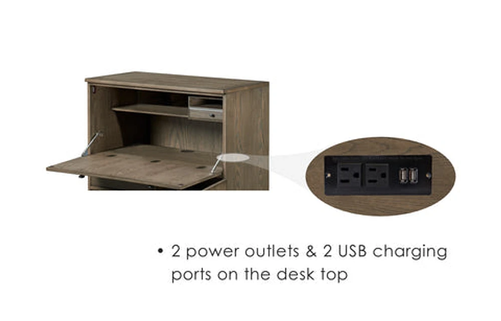 Eastwood 36" Computer Armoire - D5-EW136CA